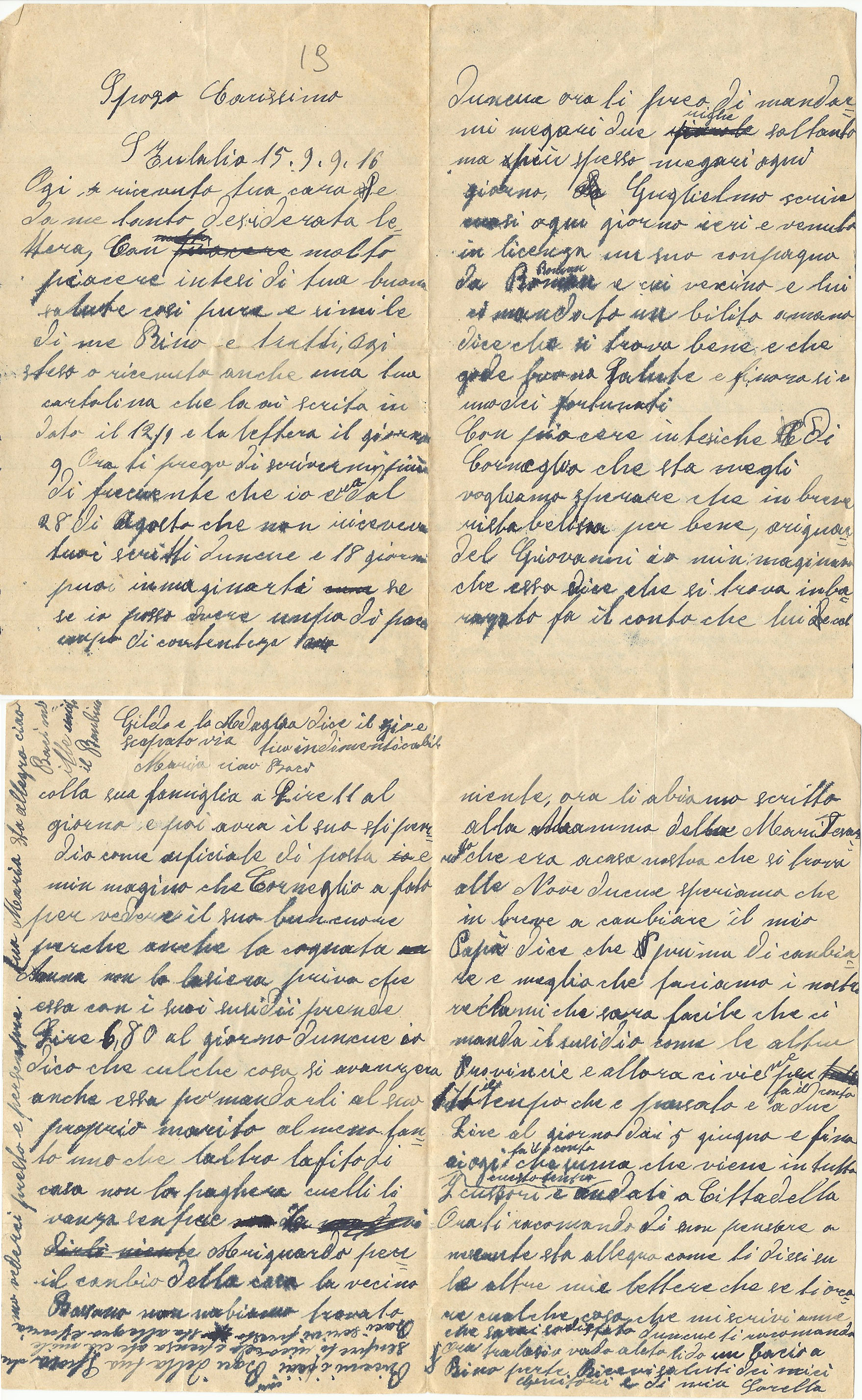 Lettera di Maria del 15 settembre 16