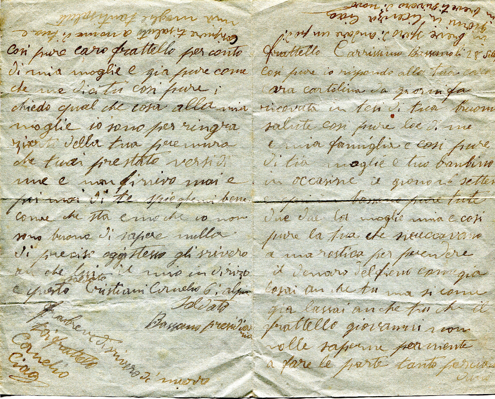 Lettera di Cornelio del 28 settembre 16